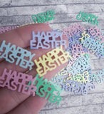 Happy Easter Confetti Decoration Table Scatter Chicks Eggs Bunnies Art Craft