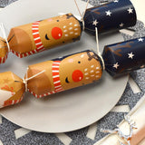 12x Luxury Make Your Own Reindeer Christmas Crackers Kit Set Tableware Xmas UK