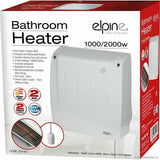 Electric Fan Heater Wall Mounted Bathroom Kitchen Workshop Hot Warm Downflow 2KW