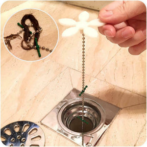 5x Drain Wig Hair Catcher Dirt Trap Clog Remover Hook Shower Sink Bath Tool UK