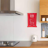 Large Fire Blanket Quick Release Home Office Kitchen Caravan Car Fire Safety