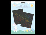 Easter Rainbow Scratch Art Engraving Magic Sheets Tool Set Craft Party Kids UK