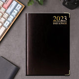 2023 A5 Diary Day A Page Desk Hard Back CaseBound Business Dairy Home Office