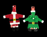 Christmas Wine Bottle Cover Xmas Party Santa Elf Novelty Outfit Table Decor Uk