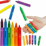 6x Coloured Bath Crayons Tiles Pens Drawing Paints Washable Kids Fun Toy Play
