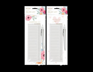 Magnetic Shopping To Do List Planner Pad Pen Set Reminder Task Fridge Mum Gift