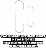 200 Bauble Hooks Christmas Tree Decoration Ornament Hangers Wires Hanging UK - Buystarget