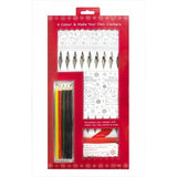 6 Colour & Make Your Own Christmas Crackers Kit Set Hats Snaps Crackers Jokes