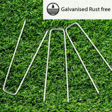 10x Heavy Duty Weed Mat Pins Galvanised Ground Pegs Staples Landscaping Garden