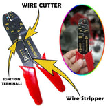 Wire Cable Stripper Cutter Pliers Crimping Tool Adjustable Electrician Tool UK
