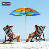 Garden Parasol Beach Patio Umbrella Sun Shade UV Protection Canopy Outdoor UK
