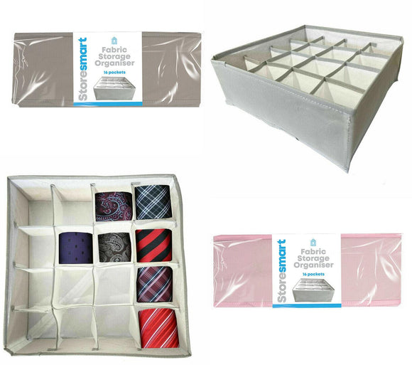 Folding Fabric Storage Drawer Organiser Clothes Underwear Tidy Toys Box Bag UK
