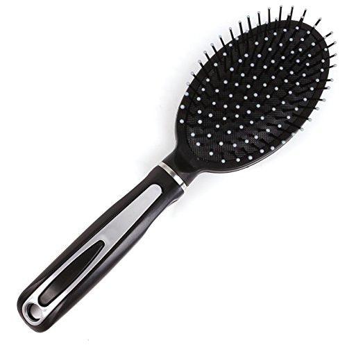 Professional Salon Hairbrush Comb Styling Paddle Oval Diamante Cushion Massage