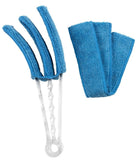 Venetian Blind Cleaner Duster Microfibre Brush Handle 3 Pronged Washable Home