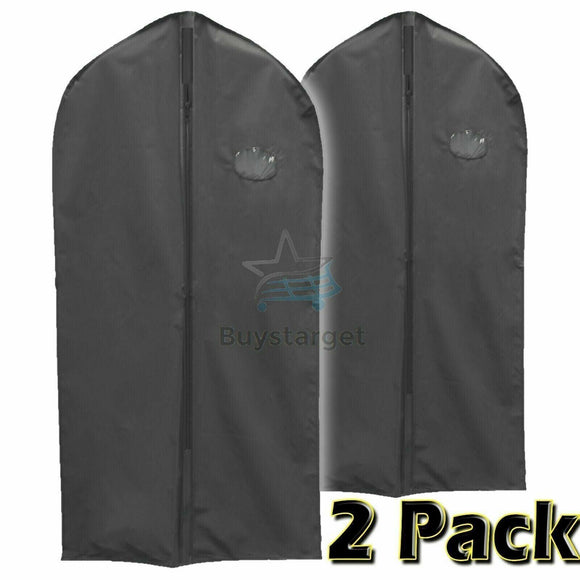 Large 2 Pack Hanging Dress Suit Coat Jacket Bags Clothes Cover Dust Protector