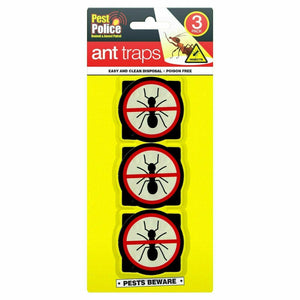 3 x Ant Trap Bait Stop Ants Killer Nest Station Glue Outdoor Indoor PRE BAITED