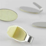 6x Self Adhesive Metal Hooks Hanger Stick On Door Wall Bathroom Kitchen Oval