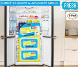 2x Fridge Freshener Eliminate Odour Kitchen Air Remove Smell Clean Fresh Scent