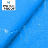 Heavy Duty Tarpaulin Waterproof Ground Cover Blue Tarp Rain Sheet Mat Camping
