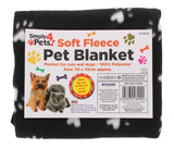Pet Dog Cat Soft Fleece Blanket Kitten Puppy Bed Mat Base Home Car Cute Paw UK