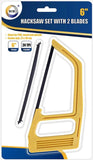 6''150mm Aluminium Alloy Junior Hacksaw Frame Blade Cutting Metal +2 FREE Blades