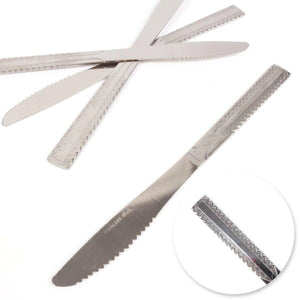 4x Stainless Steel Knives Set Cutlery Utensils Serrated Dining Table Knife UK