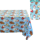 Christmas Festive Table Cloth Waterproof Table Cover Protector Wipe Clean Xmas