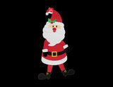 Large Felt Santa Or Elf Hanging Christmas Fabric Decoration Window Wall Tree - Buystarget