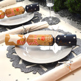 12x Luxury Make Your Own Reindeer Christmas Crackers Kit Set Tableware Xmas UK