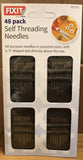 48 Pcs Self Threading Needle Set Assorted Needles Home Sewing Kit All Purpose - Buystarget