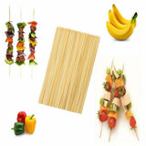 150x Large 30cm BAMBOO SKEWERS Wooden Kebab BBQ Fruit Chocolate Fountain Sticks