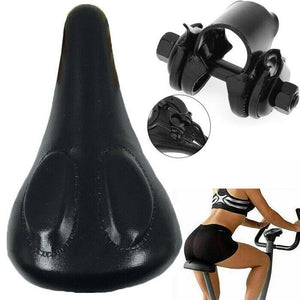 Black Universal Bicycle Bike Seat Extra Comfort Sporty Soft Pad Cushion Padded