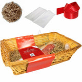 Large Make Your Own Hamper Set Kit Wicker Wine Food Basket Easter Present Gift