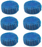 6x Toilet Cleaning Cistern Blocks Blue Cleaner Freshener Loo Tablets Rim Flush