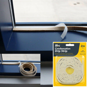 CONDENSATION DRIP STRIP 2 M Window Sills Moisture Trap Humidity Prevention UK