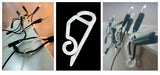 50Pack Heavy Duty Outdoor Gutter Hooks Clips Christmas Icicle Fairy Lights LED