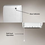Electric Fan Heater Wall Mounted Bathroom Kitchen Workshop Hot Warm Downflow 2KW