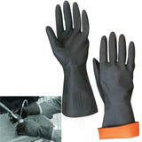 buystarget - Extra Heavy Duty Rubber Gloves Black Household Long Gauntlet Tough Latex Pair - Business, Office & Industrial:Facility Maintenance & Safety:Personal Protective Equipment (PPE):Work Gloves