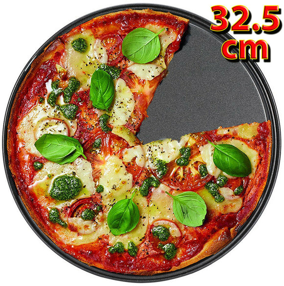 buystarget - 13'' Large Non Stick PIZZA TRAY Carbon Steel Baking Round Oven Tray Pizza Pan - Home, Furniture & DIY:Cookware, Dining & Bar:Bakeware & Ovenware:Baking Trays