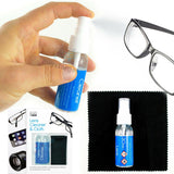 buystarget - Lens Glasses Cleaner & Microfibre Cloth Wipes Spectacle Camera Cleaning Spray - Health & Beauty:Vision Care:Other Vision Care