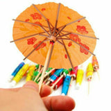 buystarget - 30 Pack COCKTAIL UMBRELLAS Hawaiian Birthday Party Drinking Straw Fruit Stick - Home, Furniture & DIY:Celebrations & Occasions:Party Supplies:Party Tableware