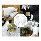 buystarget - 4 X 100% Cotton White Gloves Work Jewelry Eczema Butler Beauty Waiters 2 Pairs - Business, Office & Industrial:Facility Maintenance & Safety:Personal Protective Equipment (PPE):Work Gloves