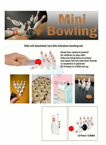 buystarget - Elf Mini Bowling set Skittles Activity Elves Game Xmas Toy Desktop Desk Fun - Toys & Games:Games:Board & Traditional Games:Modern Manufacture