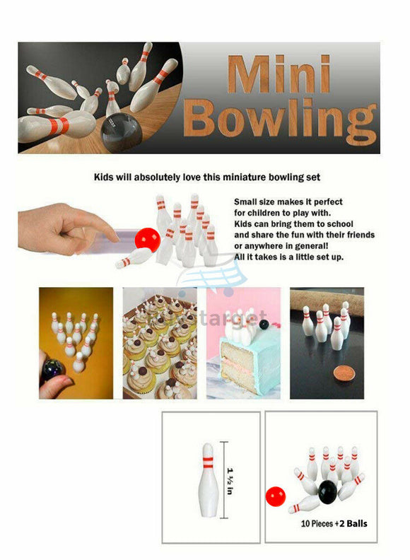 buystarget - Elf Mini Bowling set Skittles Activity Elves Game Xmas Toy Desktop Desk Fun - Toys & Games:Games:Board & Traditional Games:Modern Manufacture