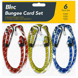 buystarget - 6 Pack Bungee Cords Set Tie Car Luggage Elasticated Hook Bike Straps Rope Load - Home, Furniture & DIY:Luggage & Travel Accessories:Travel Accessories:Other Accessories