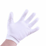 buystarget - 4 X 100% Cotton White Gloves Work Jewelry Eczema Butler Beauty Waiters 2 Pairs - Business, Office & Industrial:Facility Maintenance & Safety:Personal Protective Equipment (PPE):Work Gloves
