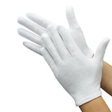 buystarget - 4 X 100% Cotton White Gloves Work Jewelry Eczema Butler Beauty Waiters 2 Pairs - Business, Office & Industrial:Facility Maintenance & Safety:Personal Protective Equipment (PPE):Work Gloves