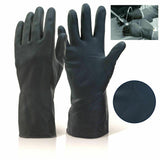 buystarget - Extra Heavy Duty Rubber Gloves Black Household Long Gauntlet Tough Latex Pair - Business, Office & Industrial:Facility Maintenance & Safety:Personal Protective Equipment (PPE):Work Gloves
