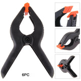 buystarget - 6 Pack QUALITY Heavy Duty SPRING CLAMPS Nylon Plastic Quick Grips Clips Grip - Home, Furniture & DIY:DIY Tools & Workshop Equipment:Hand Tools:Clamps & Vices