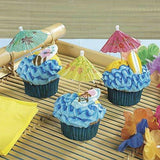 buystarget - 30 Pack COCKTAIL UMBRELLAS Hawaiian Birthday Party Drinking Straw Fruit Stick - Home, Furniture & DIY:Celebrations & Occasions:Party Supplies:Party Tableware
